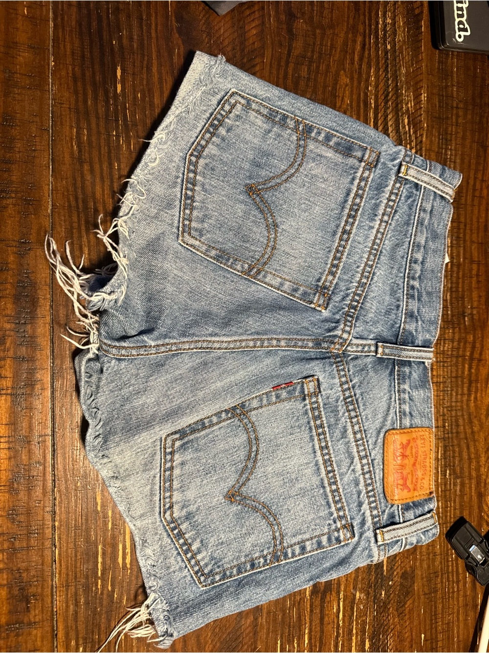 Levi's Light Blue Denim Cutoff Shorts